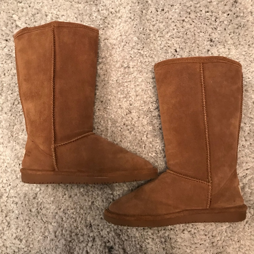 Bearpaw tall fur boots